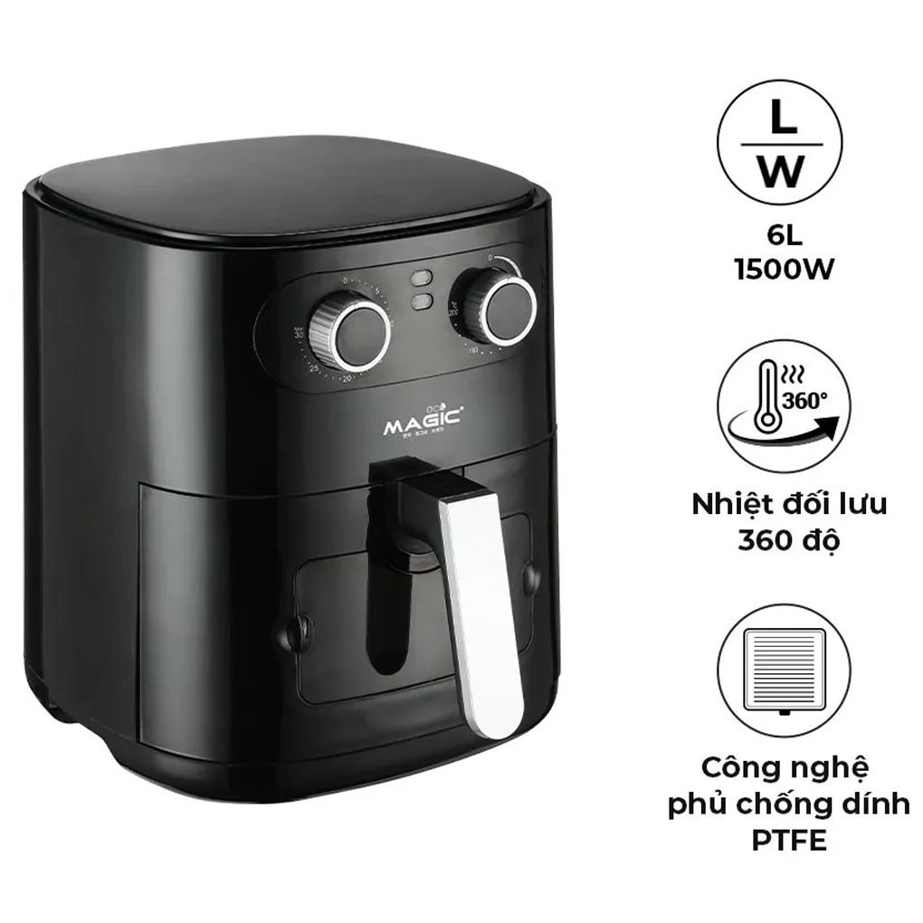 Nồi Chiên Không Dầu Magic Eco AC-126 6.0 Lít 3
