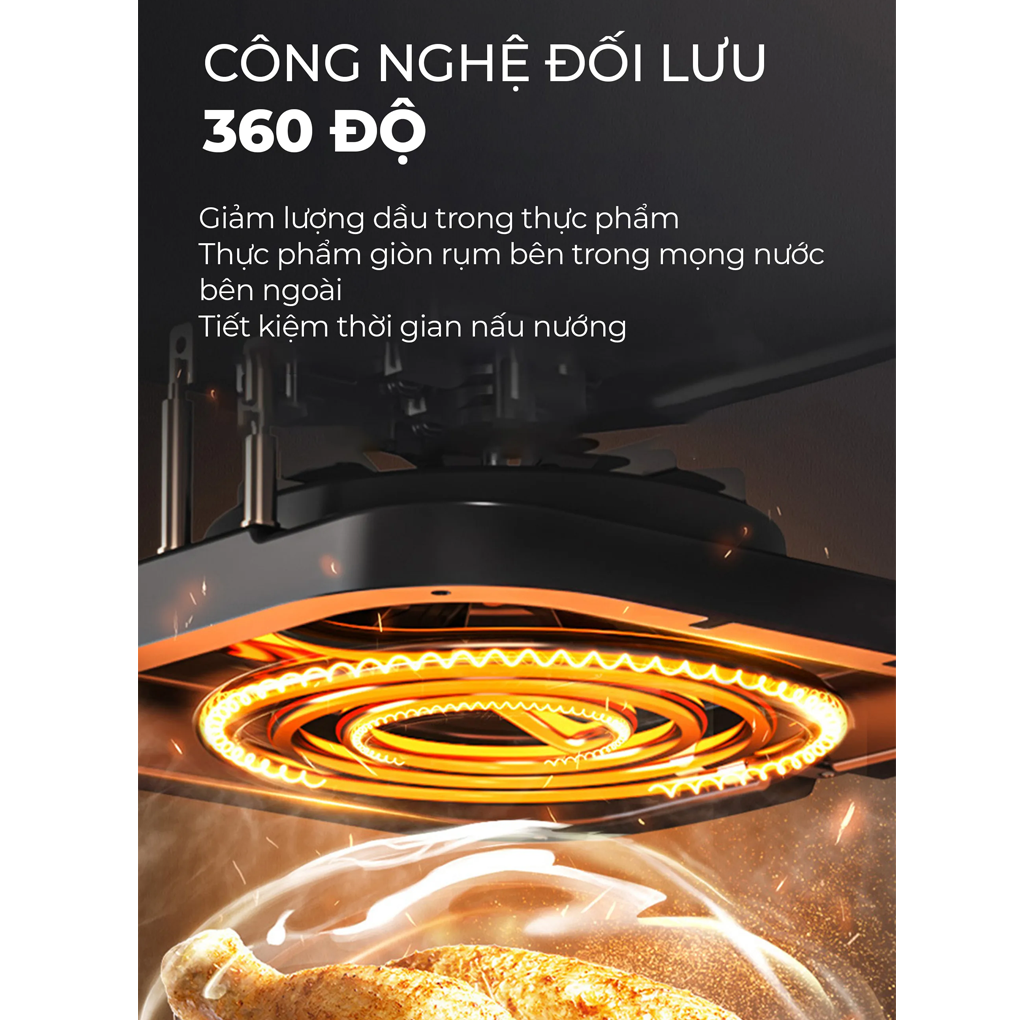 Nồi Chiên Không Dầu Magic Eco AC-126 6.0 Lít 8