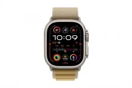 Apple Watch Ultra 2 GPS + Cellular 49mm Natural Titanium Case with Tan Alpine Loop 0