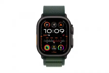 Apple Watch Ultra 2 GPS Cellular 49mm viền Titanium đen dây Alpine, L 0