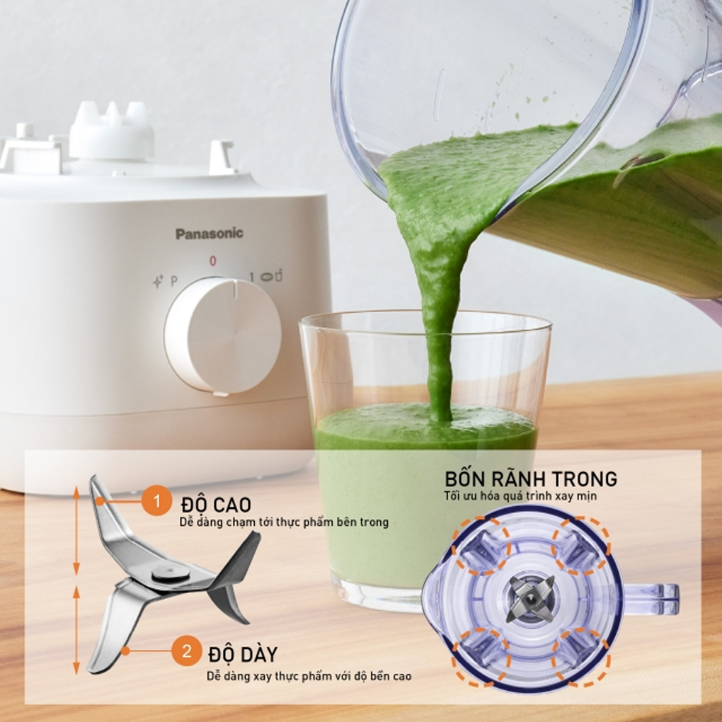 Máy Xay Sinh Tố Panasonic MX-EP3111WRA 1.0 Lít 9