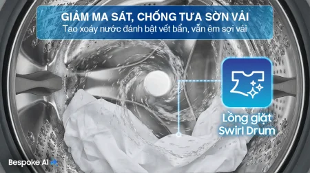 Máy Giặt Samsung AI EcoBubble Inverter 12 kg WW12CG604DLBSV