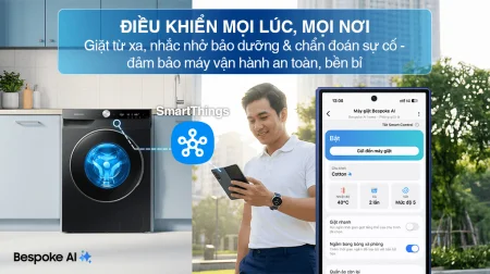 Máy Giặt Samsung AI EcoBubble Inverter 12 kg WW12CGP44DSBSV
