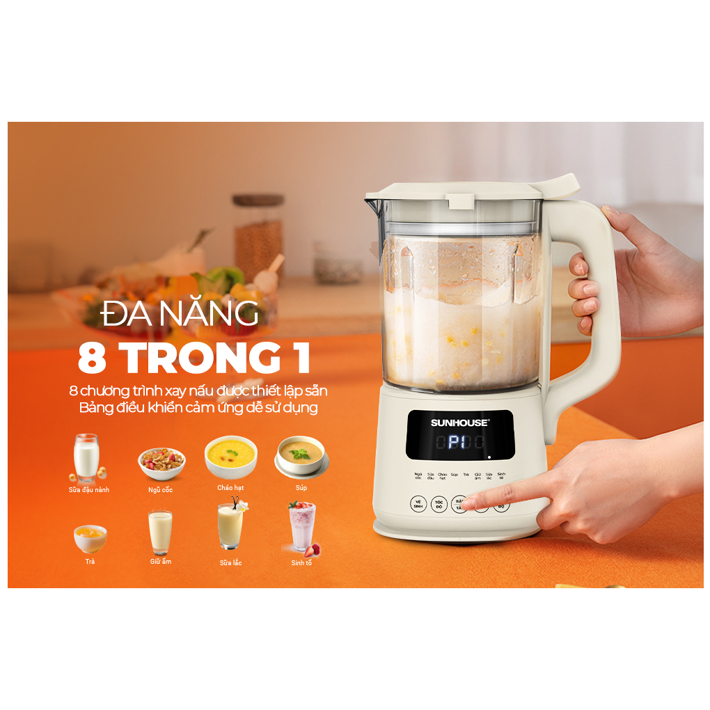 Máy Làm Sữa Hạt Đa Năng Sunhouse SHD5261 1.0 Lít 4