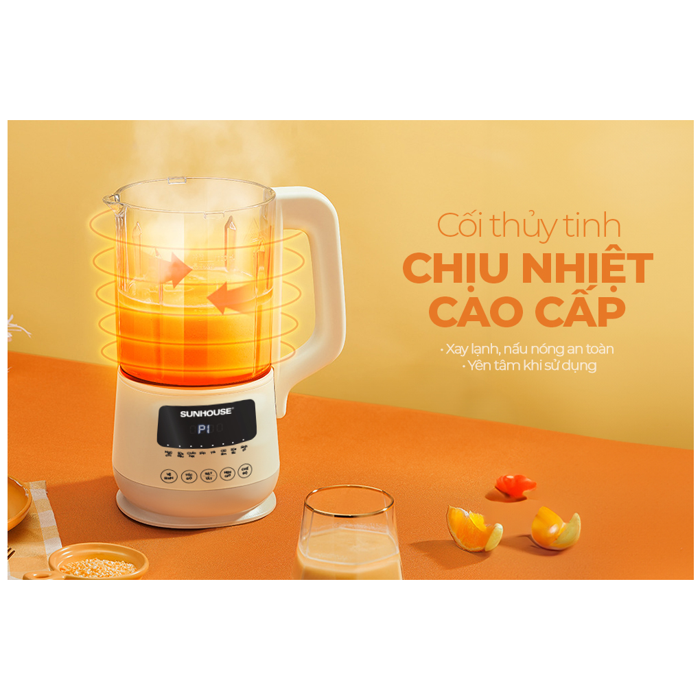 Máy Làm Sữa Hạt Đa Năng Sunhouse SHD5261 1.0 Lít 6