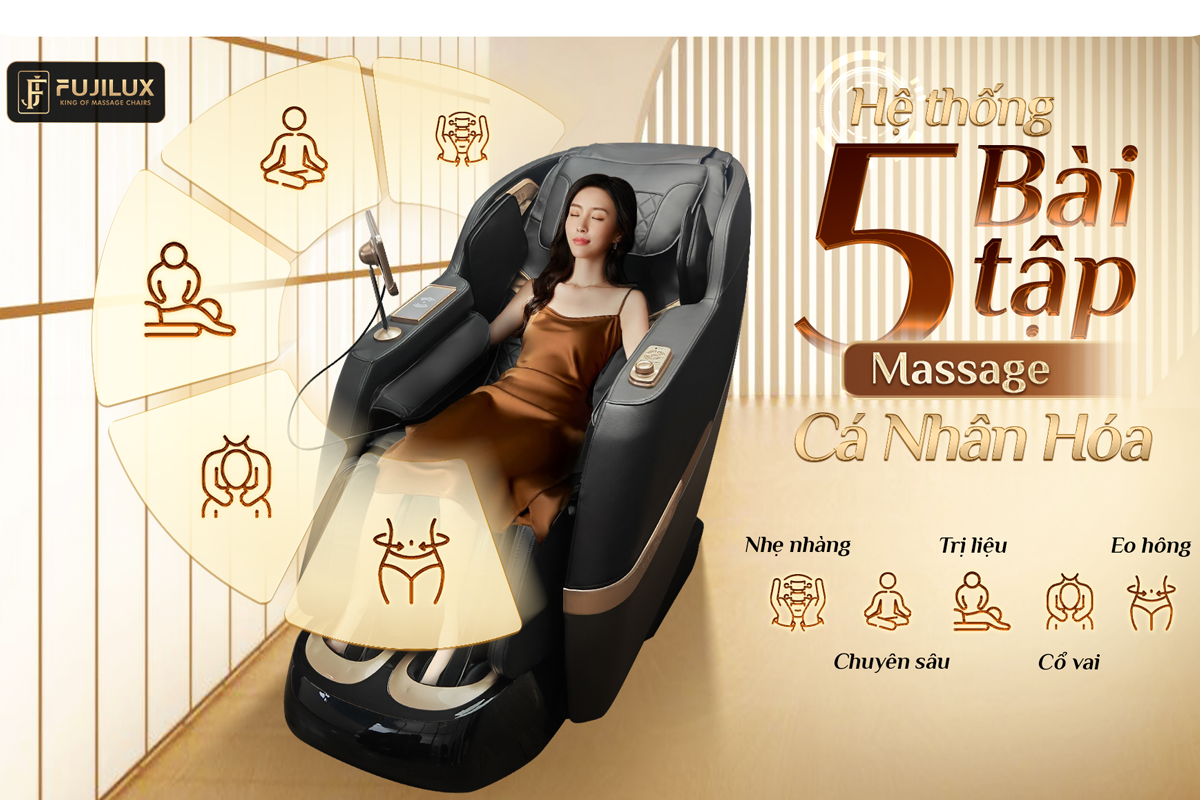 Ghế Massage Fuji Luxury JP-8000 - Nhật Bản 6
