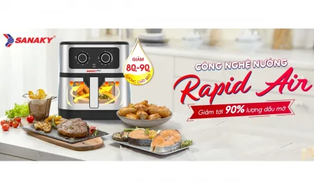 Nồi Chiên Không Dầu Sanaky VH-701VD 7 Lít 4