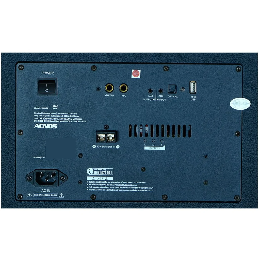 Loa Karaoke Xách Tay ACNOS CS550SR 1200W 3