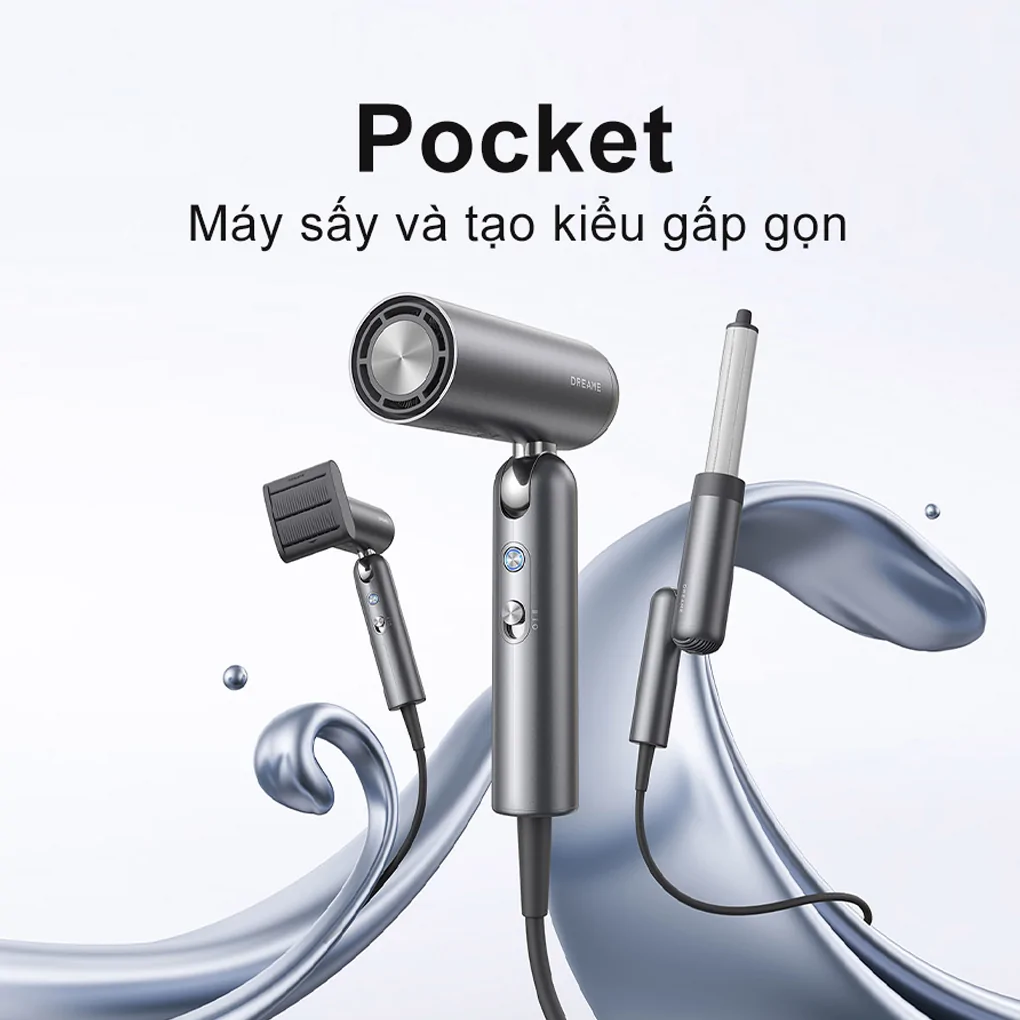 Máy Sấy Tóc Dreame AHD51 Hair Pocket Màu Xám 7
