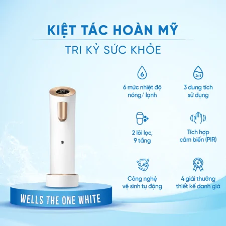 Máy Lọc Nước Nóng Lạnh Wells The One White - Xuất Xứ Hàn Quốc 1