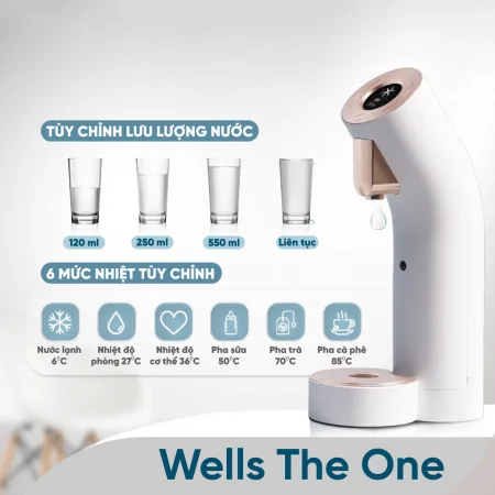 Máy Lọc Nước Nóng Lạnh Wells The One White - Xuất Xứ Hàn Quốc 6