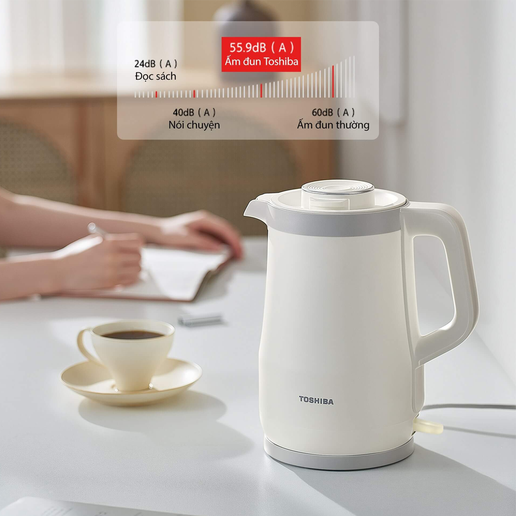 Bình Đun Siêu Tốc Chống Tràn Toshiba KT-15DRTVN(H) 1.5 Lít 11