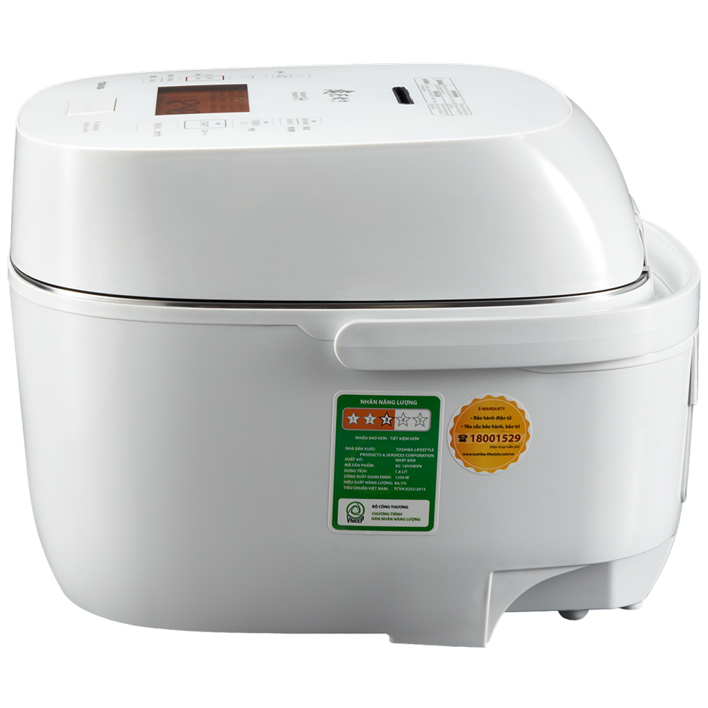 Nồi Cơm Cao Tần Áp Suất Chân Không Toshiba RC-18VXWVN(W) 1.8 Lít - Xuất Xứ Nhật Bản 13