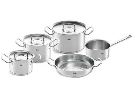 Bộ Nồi Fissler Original Profi 5 Món Có Quánh Và Chảo Tay Cầm - Xuất Xứ Đức 0
