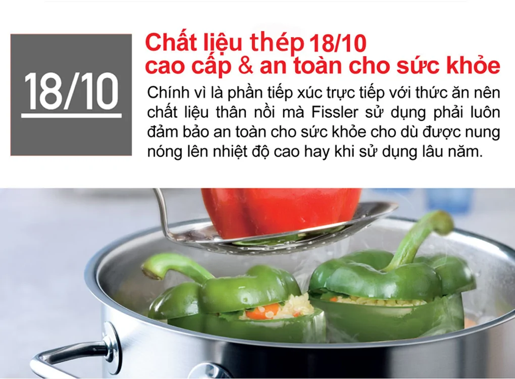 Bộ Nồi Fissler Original Profi 5 Món Có Quánh Và Chảo Tay Cầm - Xuất Xứ Đức 2