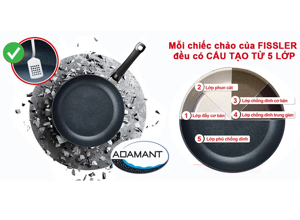 Chảo Fissler Adamant Premium 26cm - Xuất Xứ Đức 2