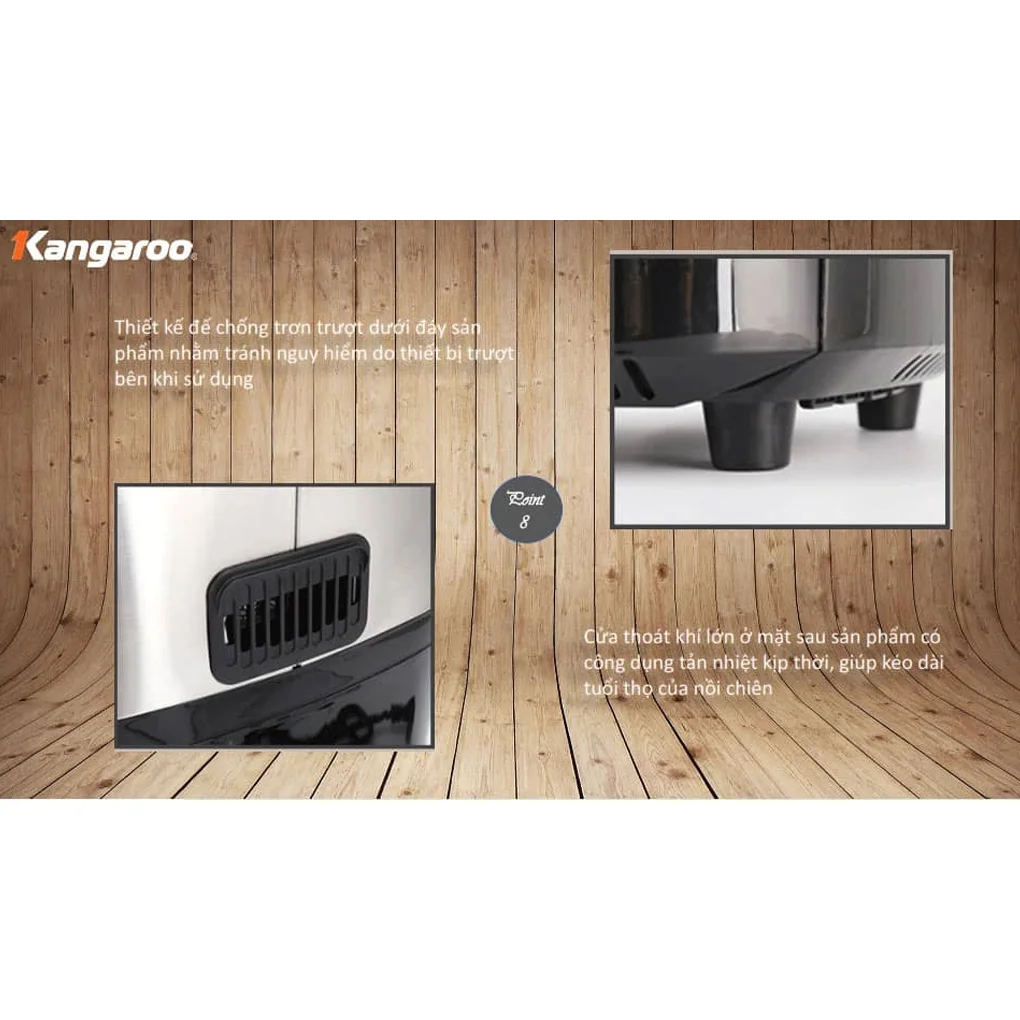 Lò Chiên Không Dầu 12 Lít Kangaroo KG12AF1A 18