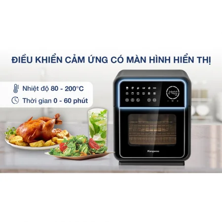 Lò Chiên Không Dầu 12 Lít Kangaroo KG12AF8A 11
