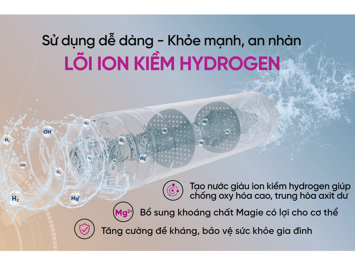 Máy Nóng Lạnh Ion Kiềm Hydrogen Mutosi MD-199H 7