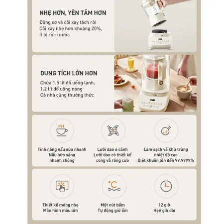 Máy Làm Sữa Hạt Chống Ồn Joyoung JHSB-602 7