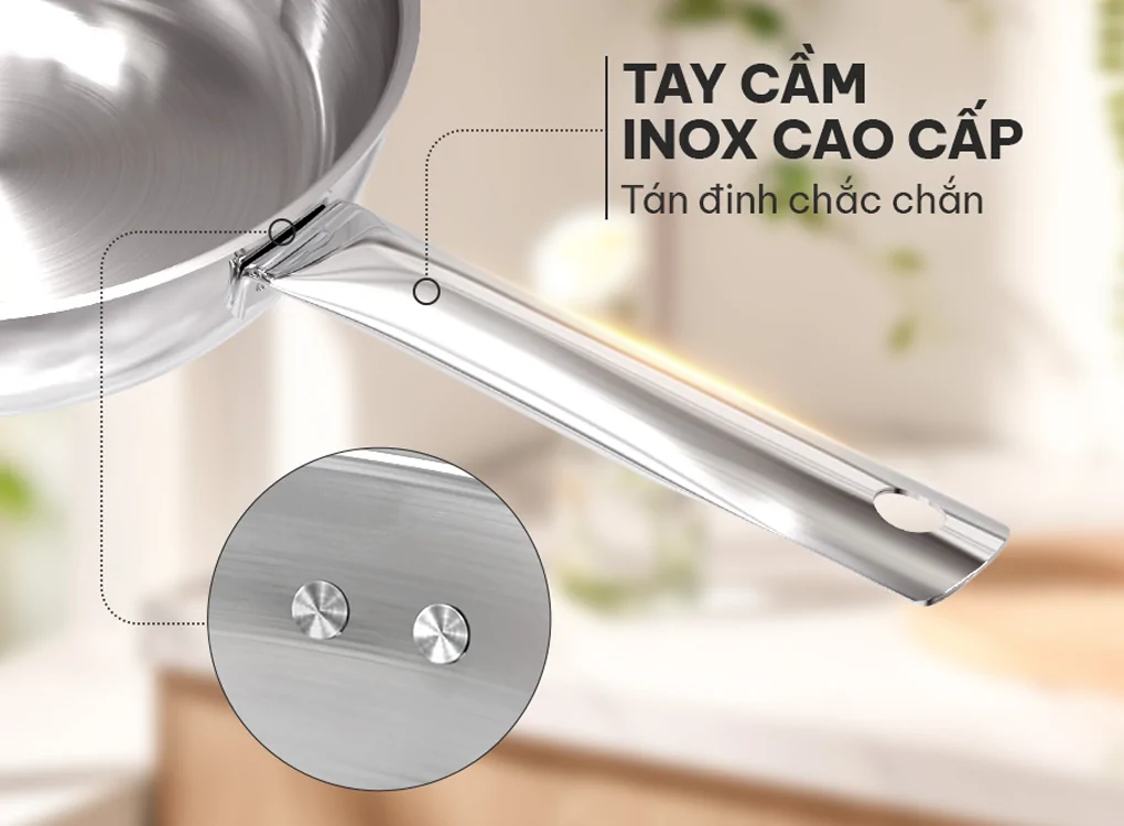 Chảo Inox Đa Lớp Sunhouse IN18M6 5