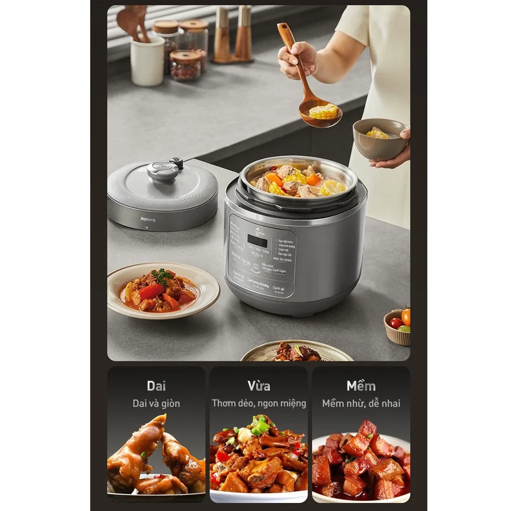 Nồi Cơm Áp Suất Điện Tử Joyoung JHPC-5039 5 Lít 12
