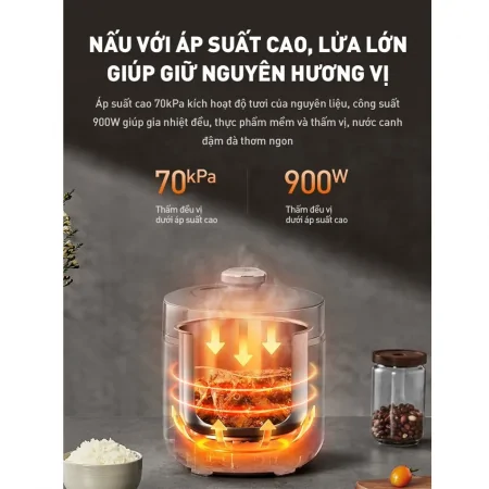 Nồi Cơm Áp Suất Điện Tử Joyoung JHPC-5039 5 Lít 13
