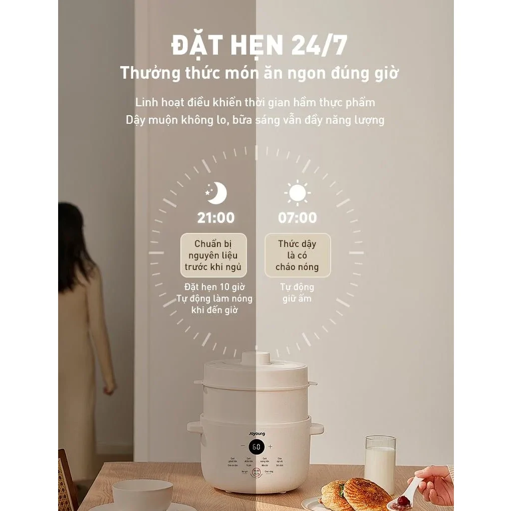 Nồi Nấu Chậm Joyoung JSC-187 1.8 Lít 18