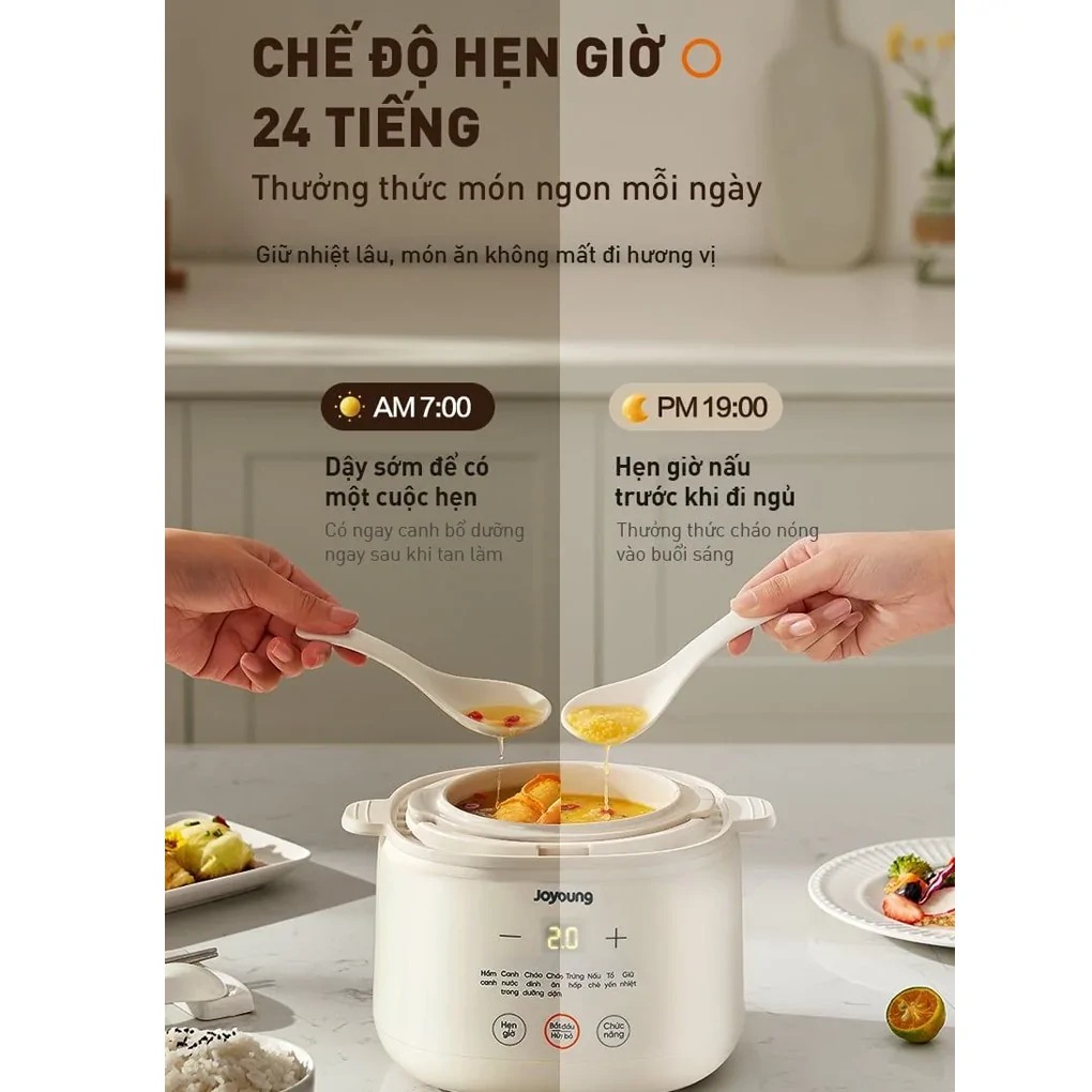 Nồi Nấu Chậm Joyoung JSC-107 1.0 Lít 18