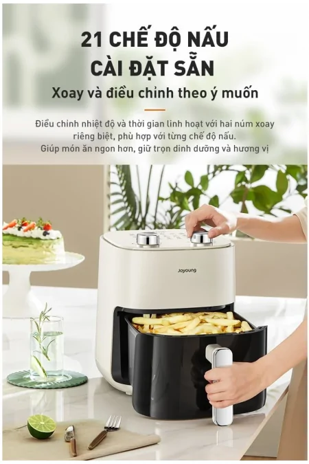 Nồi Chiên Không Dầu Joyoung JAF-565 5.0 Lít 10