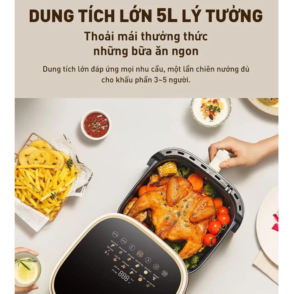 Nồi Chiên Không Dầu Joyoung JAF-566 5.0 Lít 11