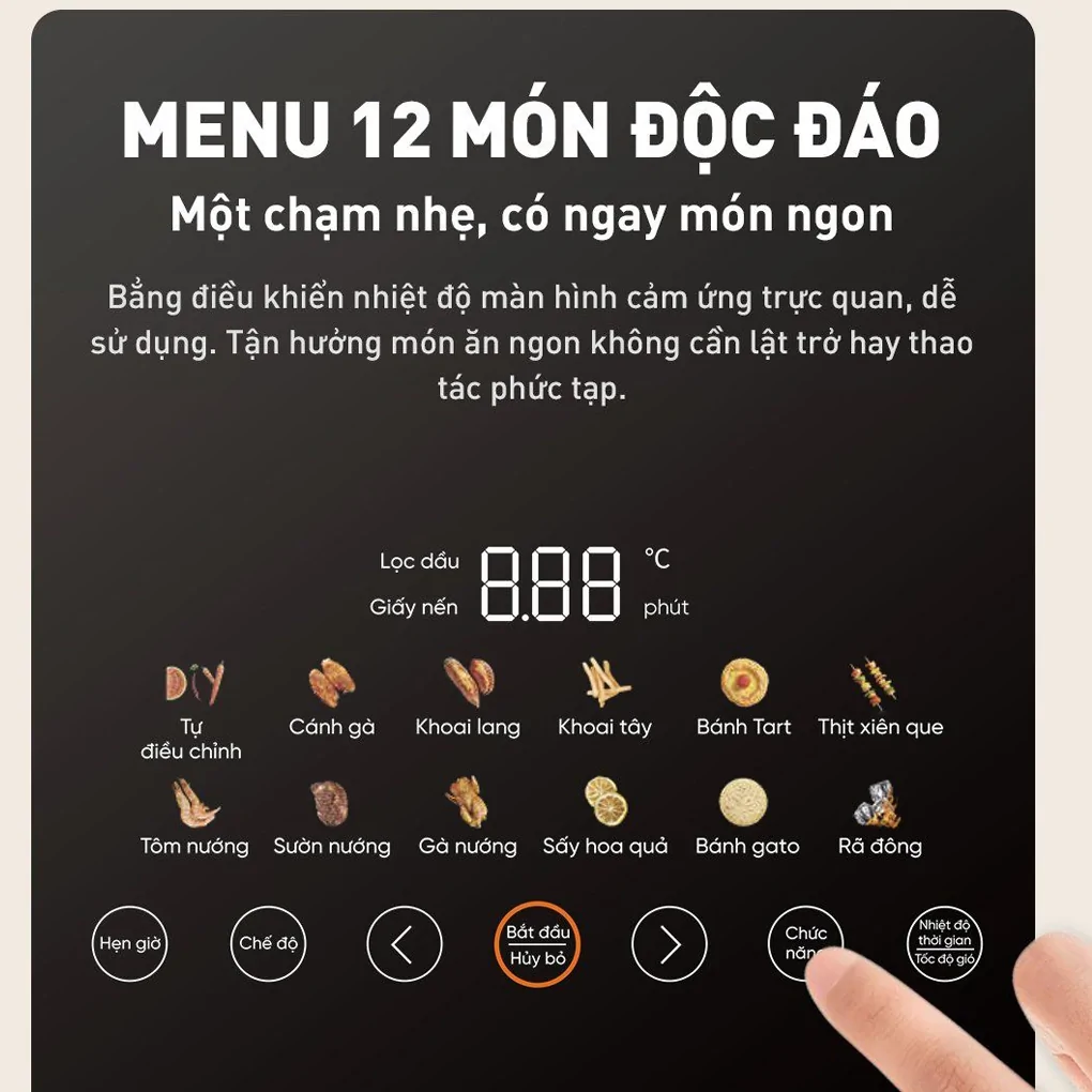 Nồi Chiên Không Dầu Joyoung JAF-566 5.0 Lít 12