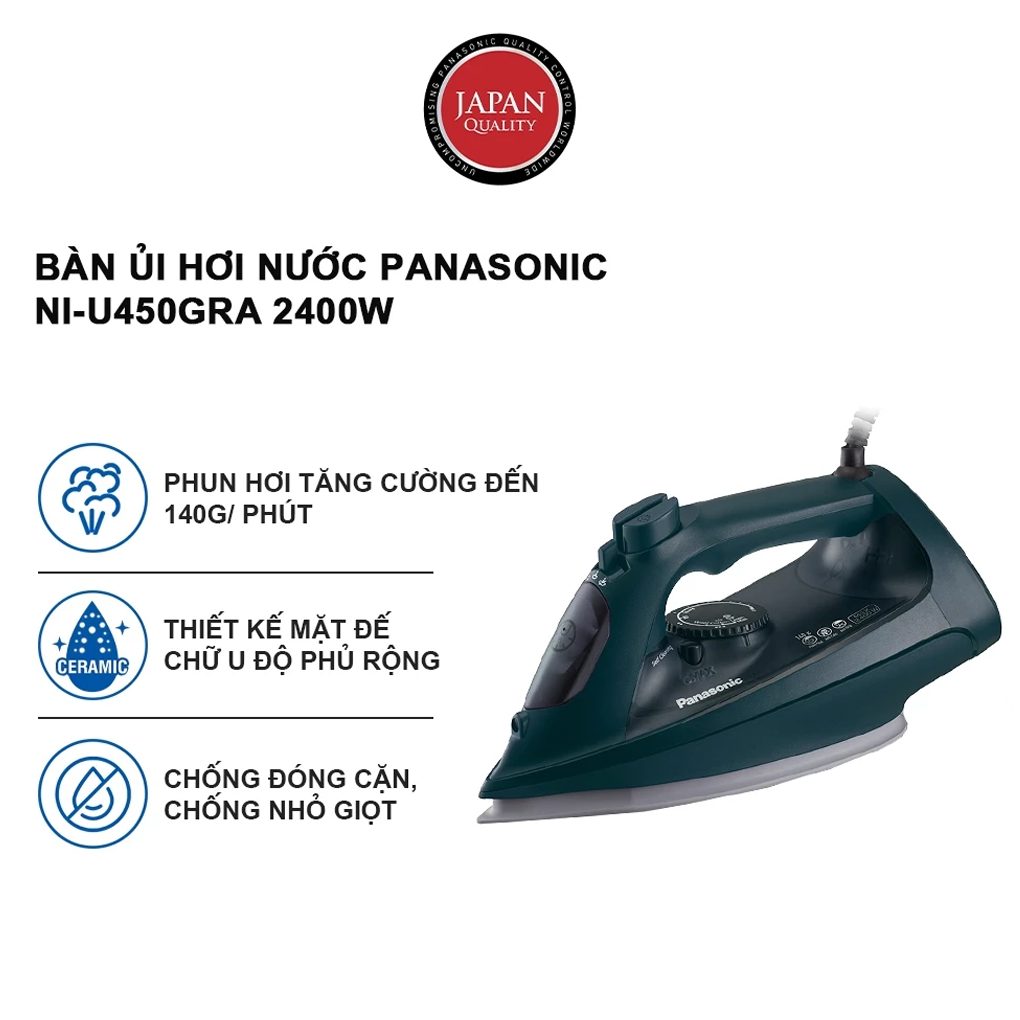 Bàn Ủi Hơi Nước Panasonic NI-U450GRA 2