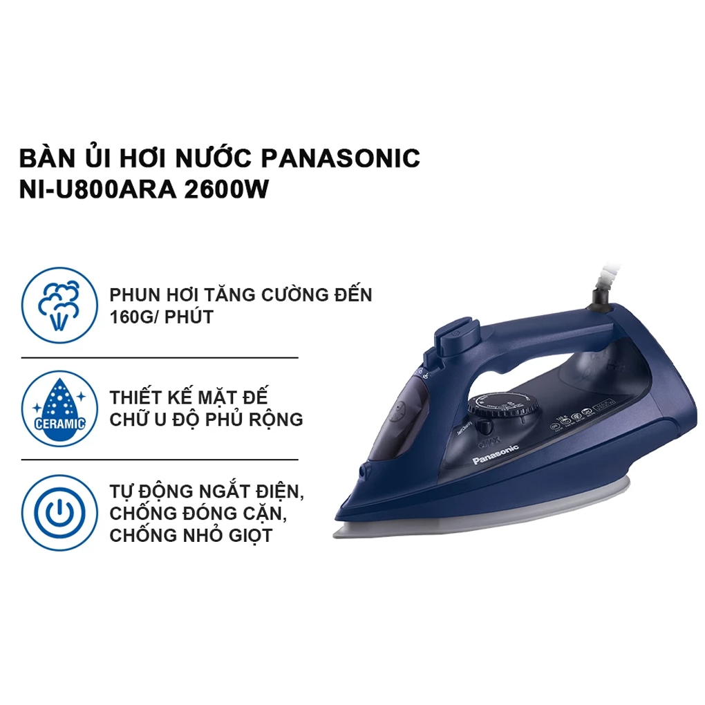 Bàn Ủi Hơi Nước Panasonic NI-U800ARA 2