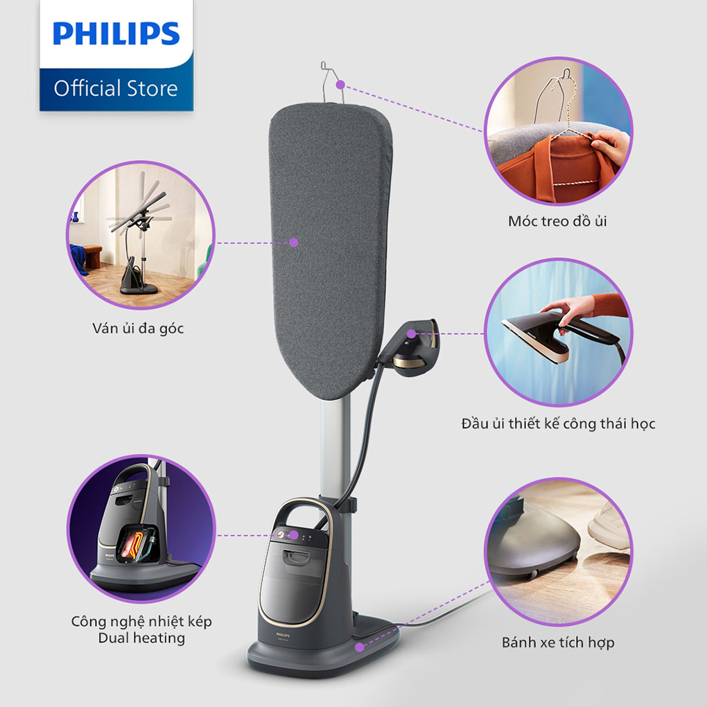 Bàn Ủi Hơi Nước Đứng Philips AIS8540/80 7