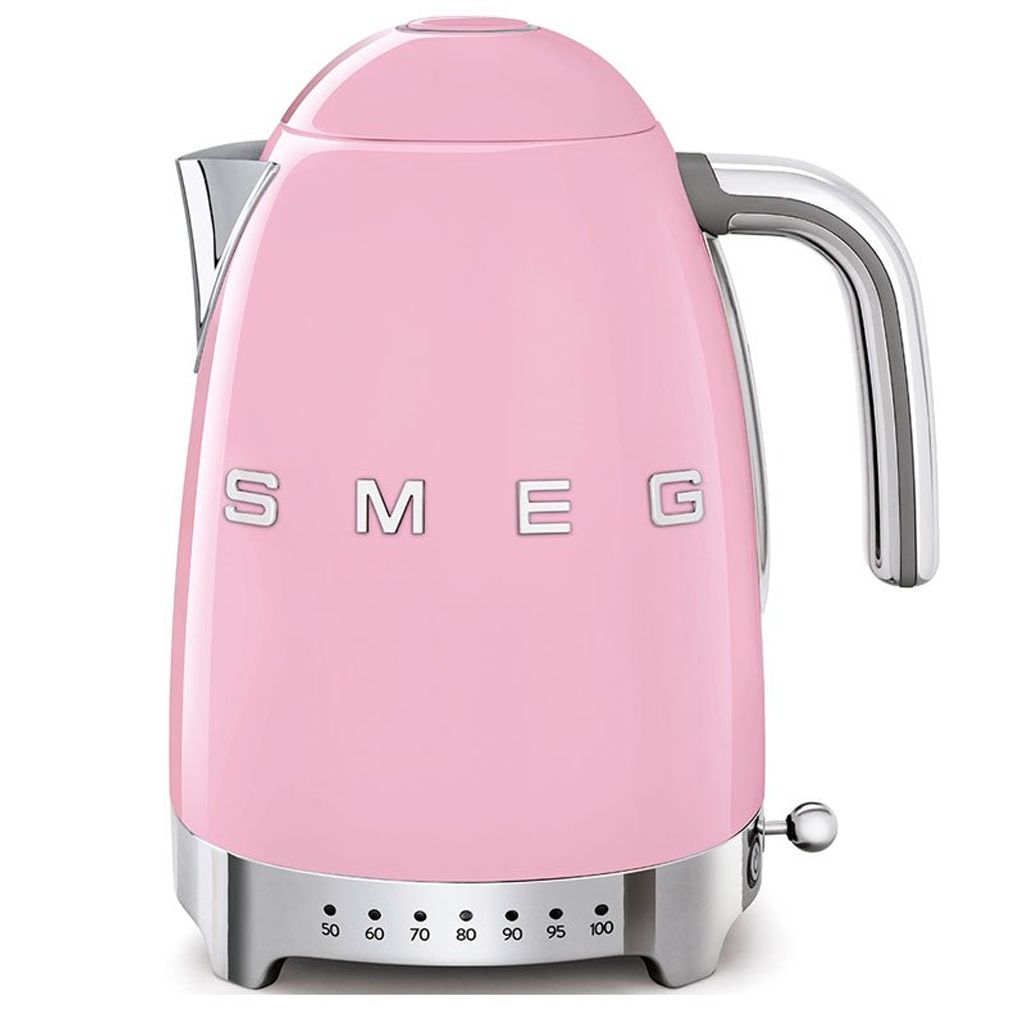 Ấm Đun Chỉnh Nhiệt Độ Smeg Hồng KLF04PKEU (535.44.046) 0