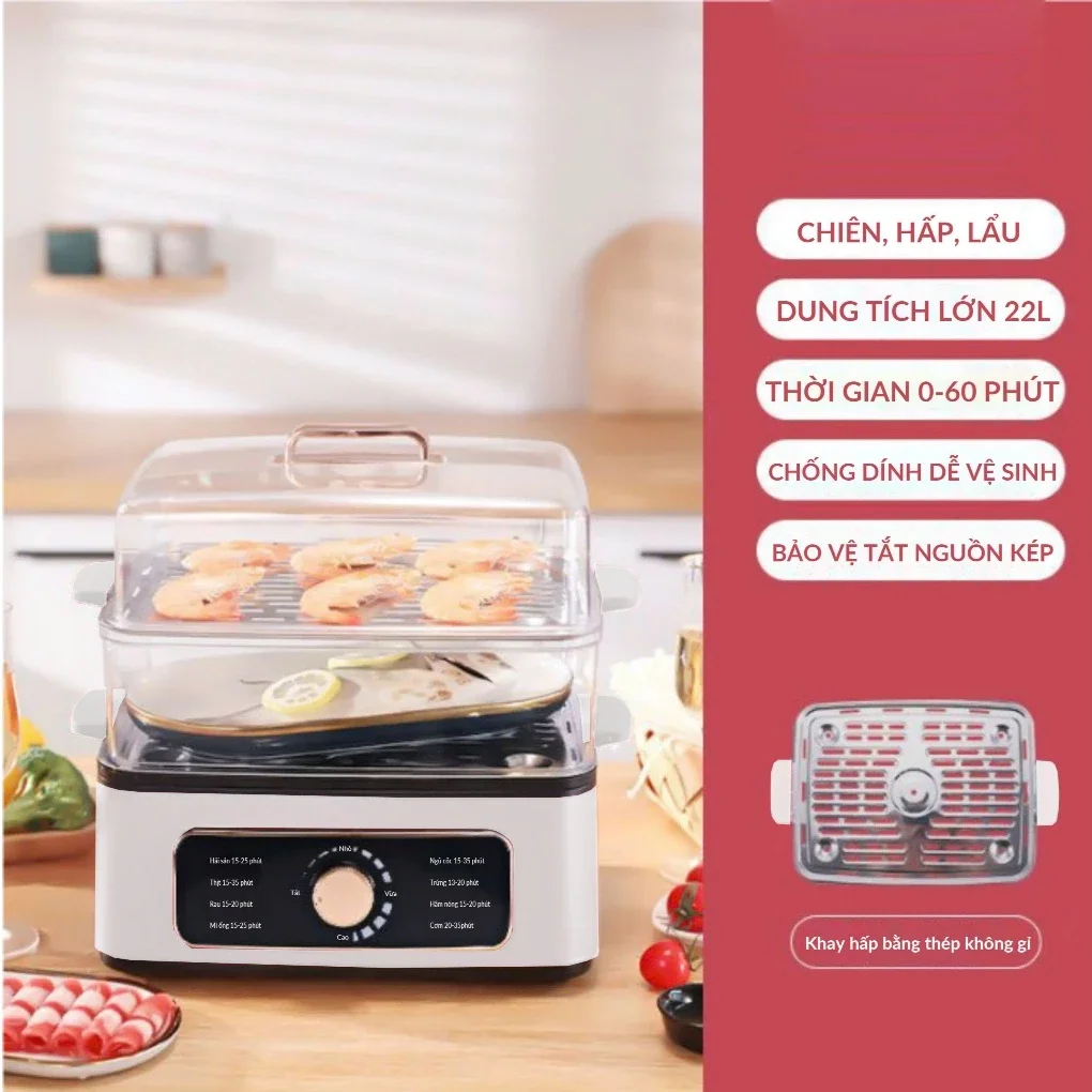 Nồi Lẩu Hấp Đa Năng Perfect PF-LH12 22 Lít 5