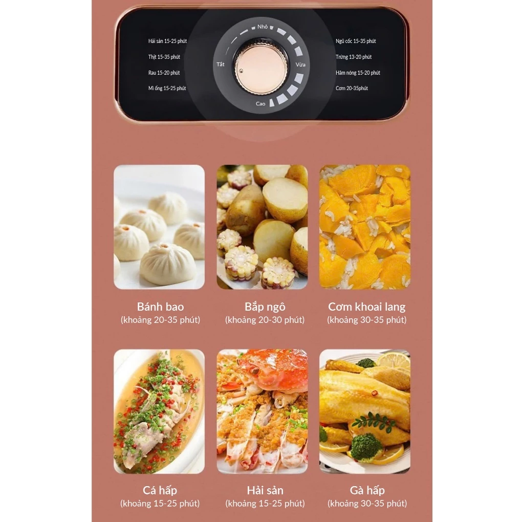 Nồi Lẩu Hấp Thủy Nhiệt Đa Năng Perfect PF-LH12 22 Lít 7