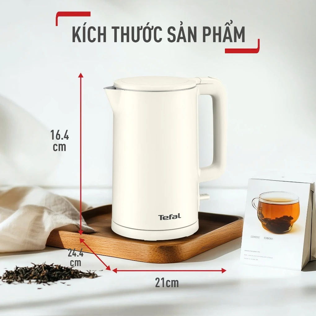 Bình Đun Siêu Tốc Tefal KO140AE0 1.5 Lít 8