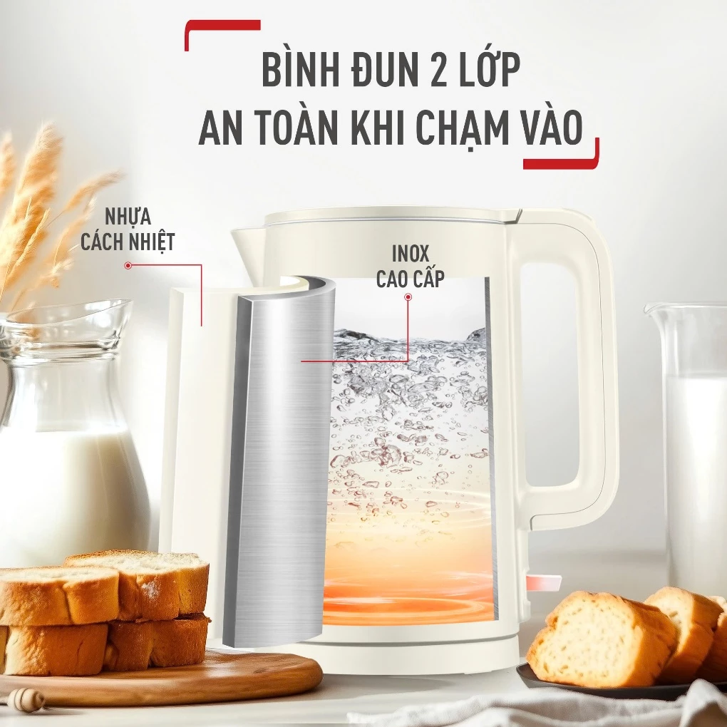Bình Đun Siêu Tốc Tefal KO140AE0 1.5 Lít 9