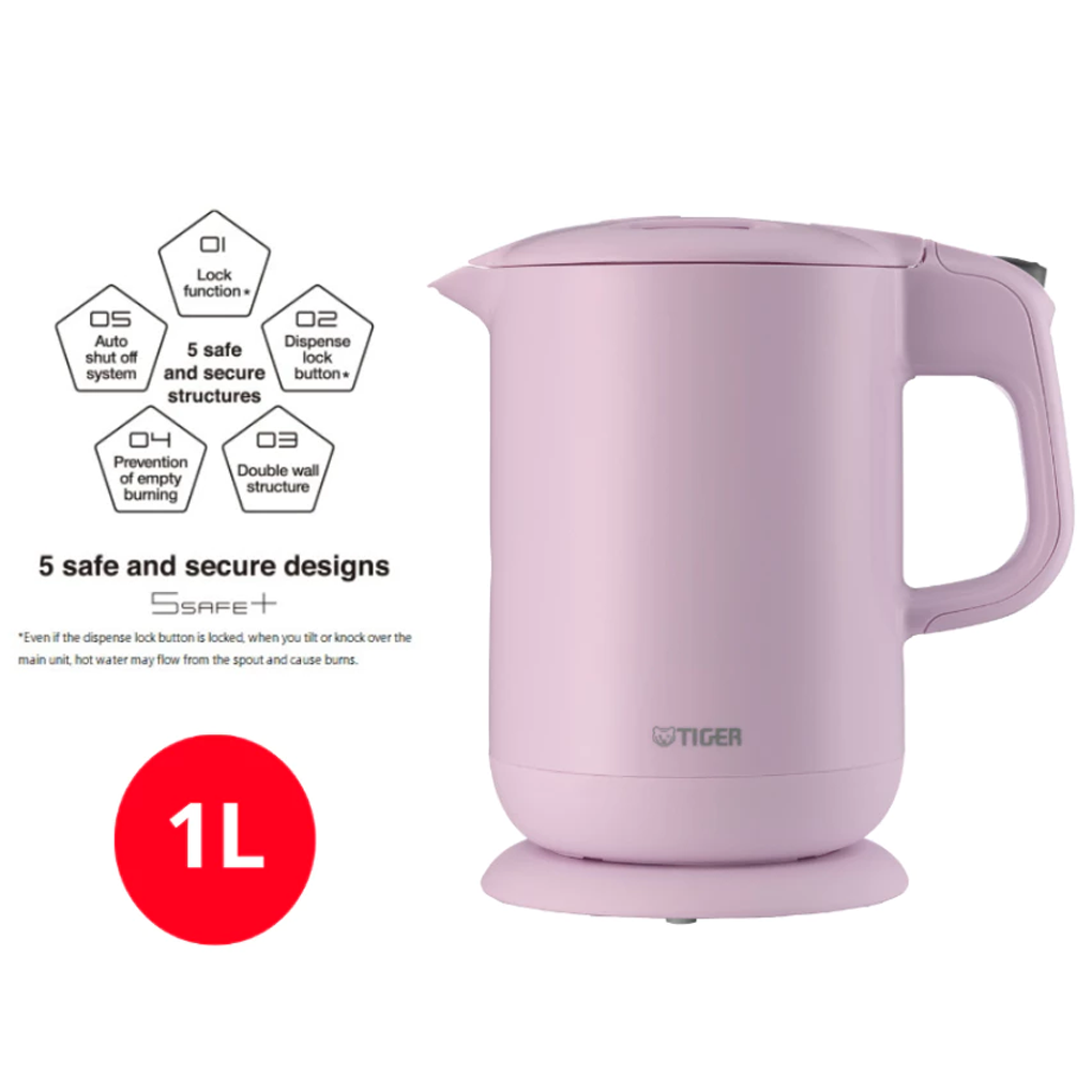 Ấm Đun Siêu Tốc Tiger PCG-G10V-P 1.0 Lít 1