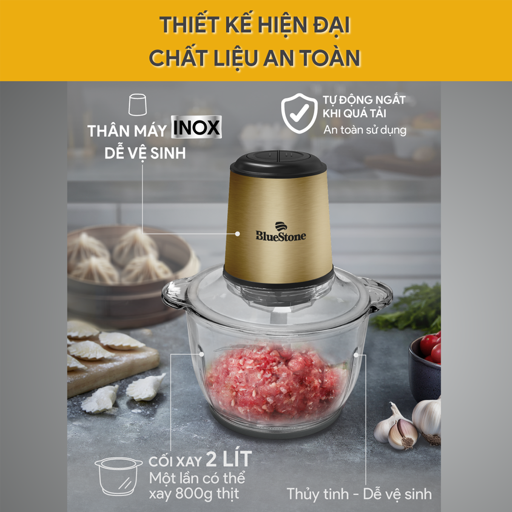 Máy Xay Thịt Bluestone CHB-5148 2.0 Lít 4