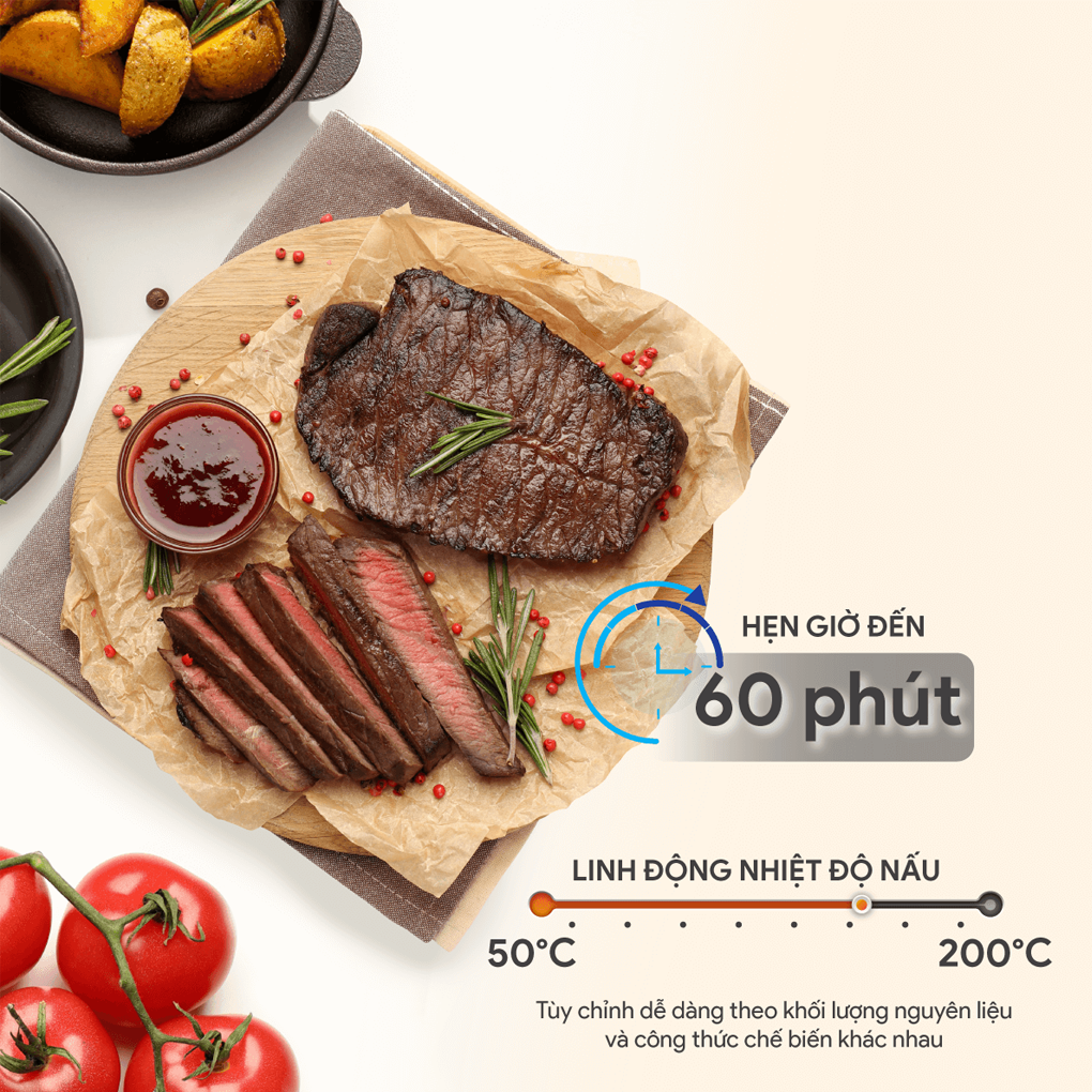 Nồi Chiên Không Dầu Bluestone 6.0 Lít AFB-5867 6