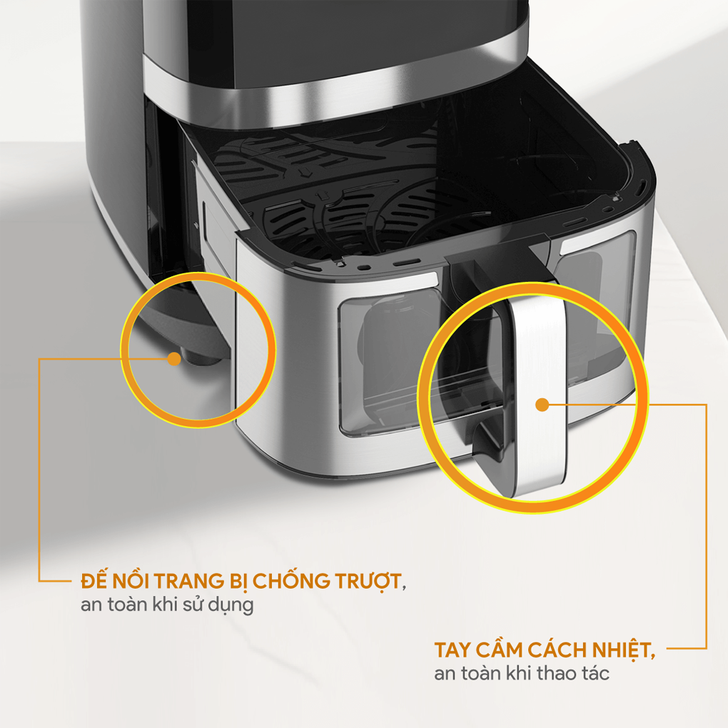 Nồi Chiên Không Dầu Bluestone 9.0 Lít AFB-5886 10