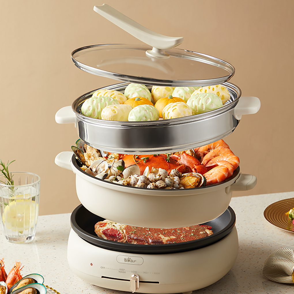 Nồi Lẩu Nướng Đa Năng Bear DHG-C40W2 18