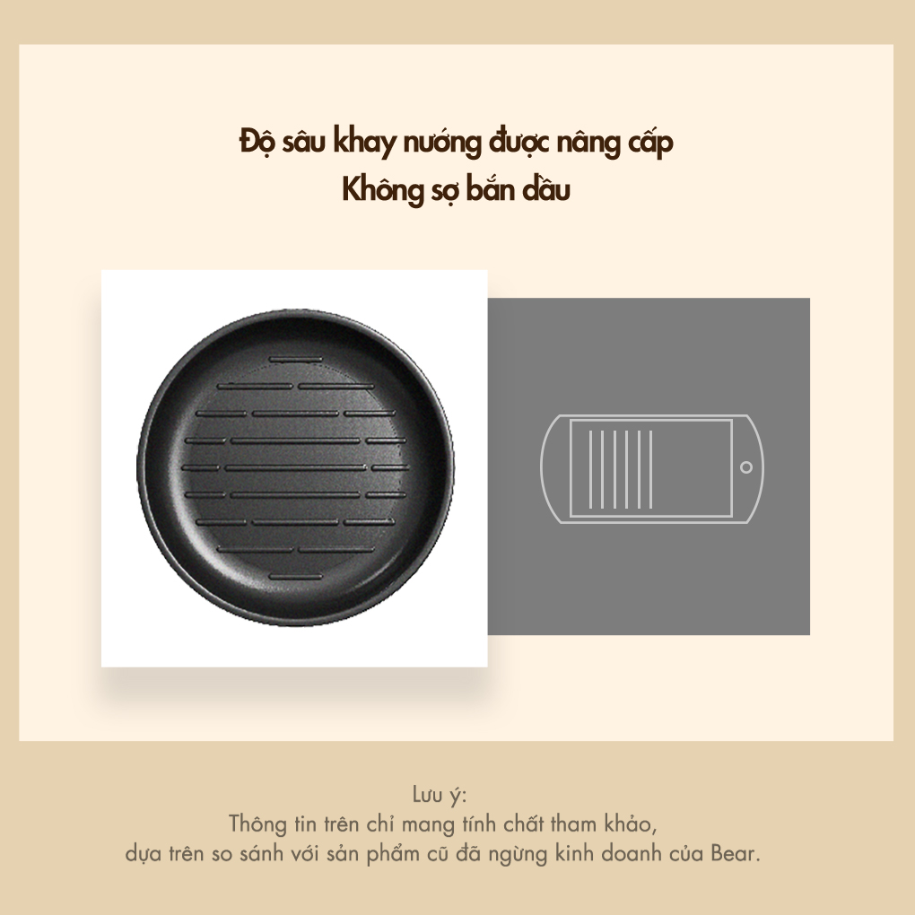 Nồi Lẩu Nướng Đa Năng Bear DHG-C40W2 3