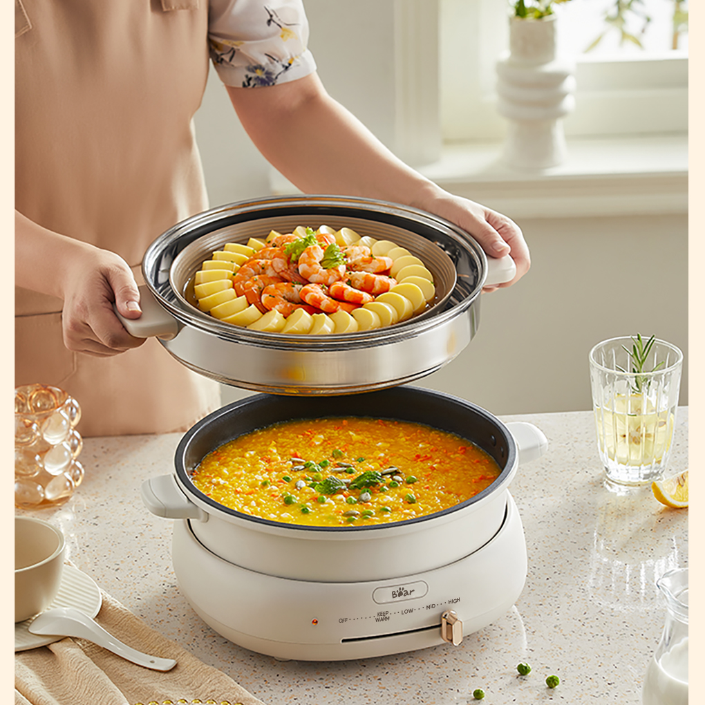 Nồi Lẩu Nướng Đa Năng Bear DHG-C40W2 4