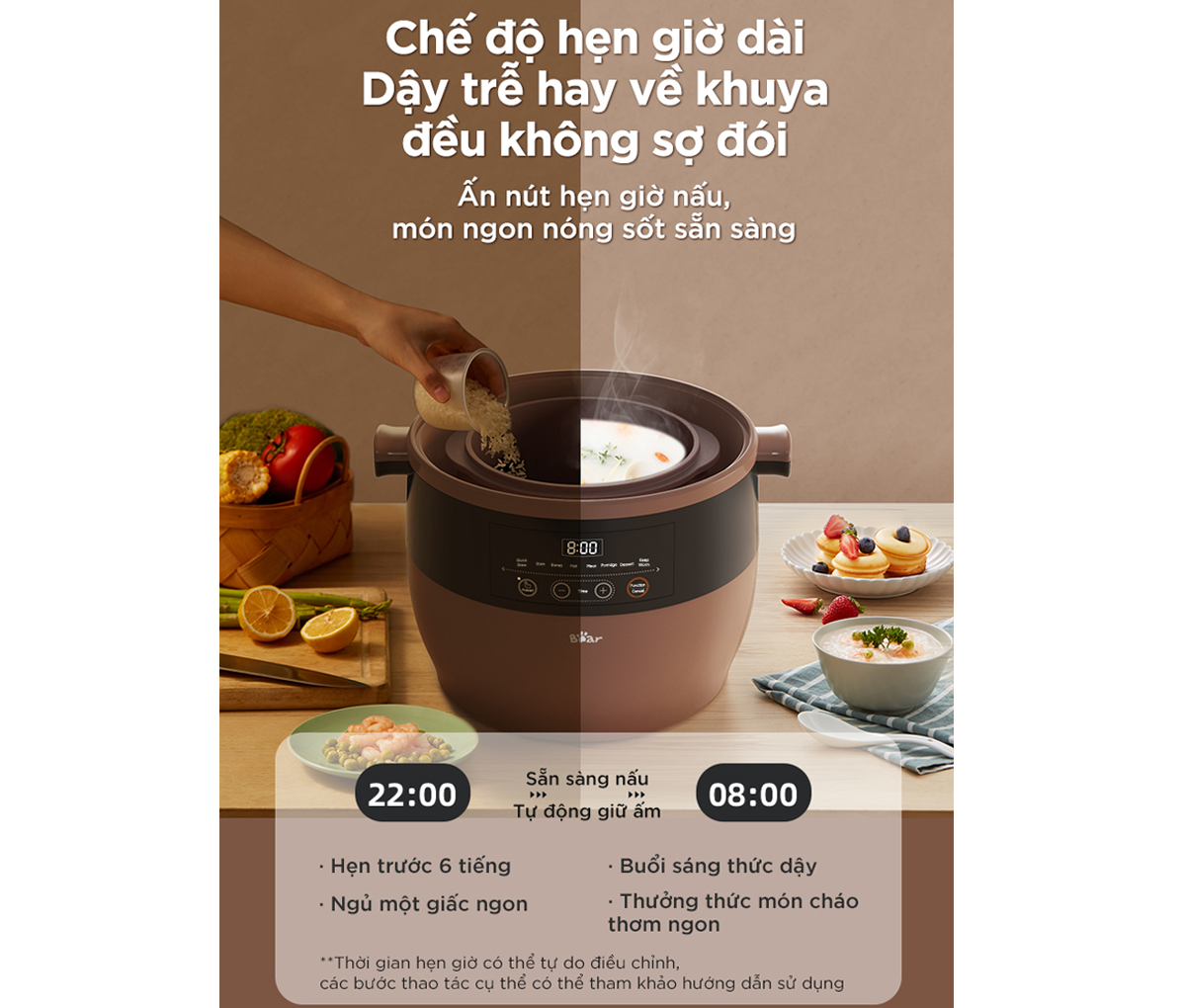 Nồi Nấu Chậm Bear DDZ-B45Z1 15