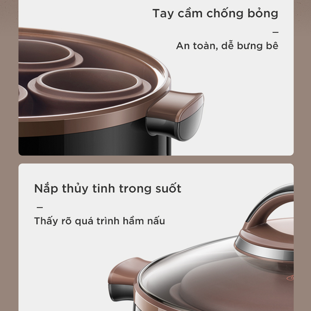 Nồi Nấu Chậm Bear DDZ-B45Z1 17