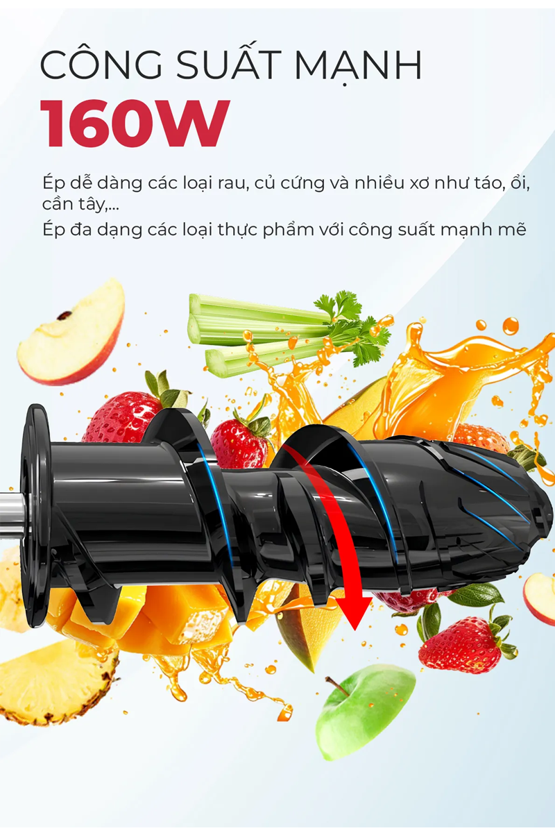 Máy Ép Chậm Trục Ngang Magic Eco AC-136 4
